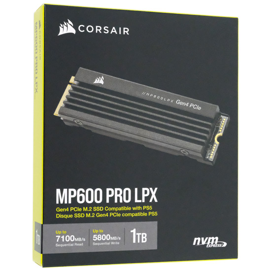 【新品】Corsair製 SSD　MP600 PRO LPX CSSD-F1000GBMP600PLP　1TB