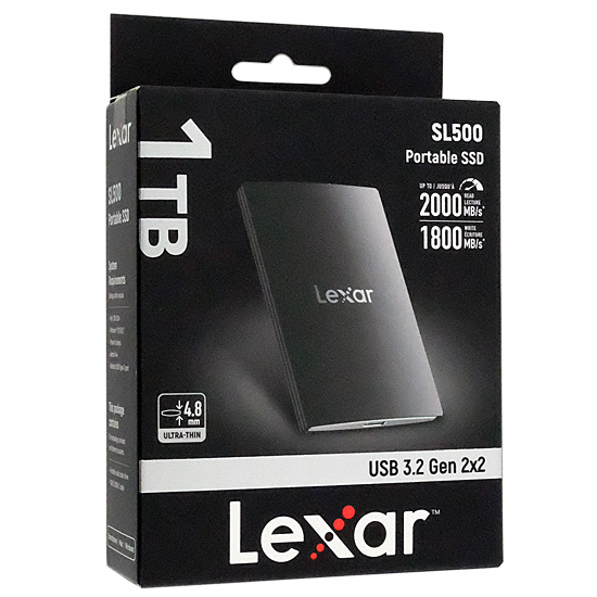 【新品】LEXAR MEDIA　外付けSSD SL500 LSL500X001T-RNBNG　1TB