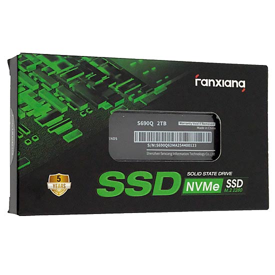 【新品】Fanxiang　M.2 SSD　S690Q　2TB