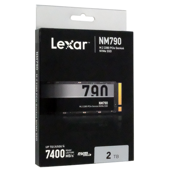 【新品】【新品(開封のみ)】 LEXAR　M.2 NVMe SSD NM790 LNM790X002T-RNNNG　2TB