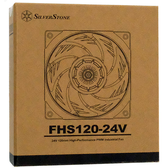 【新品】SILVERSTONE　ケースファン 120mm FHS 120 24V SST-FHS120-24V　黒