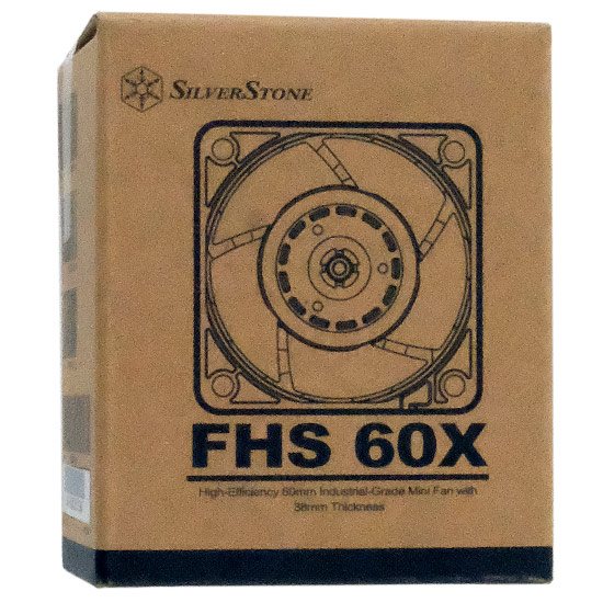 【新品】SILVERSTONE　ケースファン 60mm FHS 60X SST-FHS60X　黒