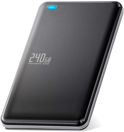 【新品】【新品訳あり(箱きず・やぶれ)】 ELECOM　外付けポータブルSSD　ESD-ED0240GBK　240GB