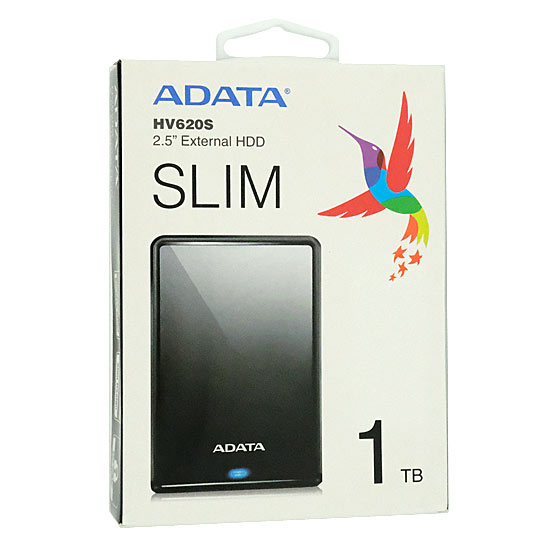 【新品】【新品訳あり(箱きず・やぶれ)】 ADATA　PortableHD　AHV620S-1TU31-CBK　1TB
