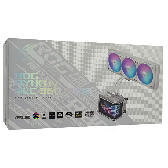 【新品】ASUS　水冷クーラー ROG RYUO IV SLC 360 ARGB White Edition　ホワイト