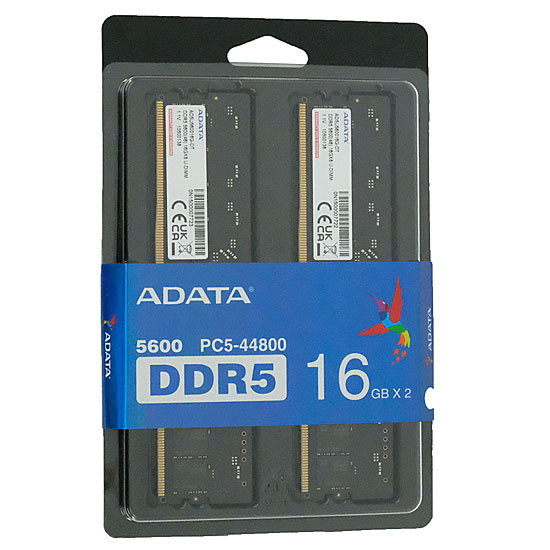 【新品】ADATA　デスクトップ用 AD5U560016G-DT　DDR5 PC5-44800 16GB 2枚組