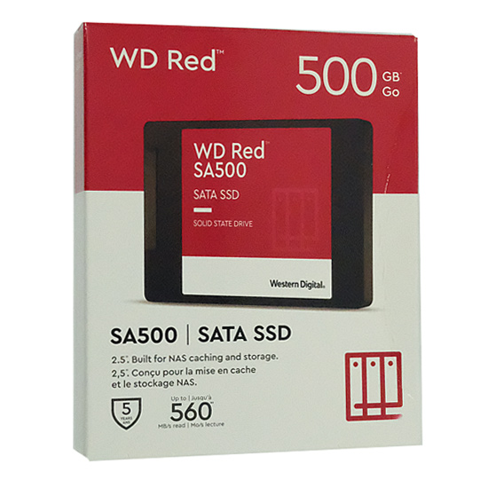 【新品】【新品訳あり(箱きず・やぶれ)】 Western Digital SSD　WD Red SA500 NAS SATA WDS500G1R0A-EC　500GB