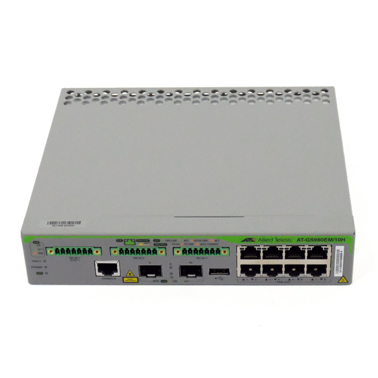 【新品】【新品(開封のみ)】 アライドテレシス　レイヤー3スイッチ　AT-GS980EM/10H　4359R