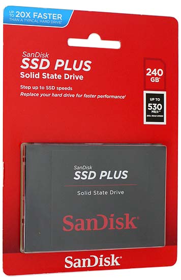 【新品】SANDISK　2.5インチSATA SSD PLUS 240GB　SDSSDA-240G-G26
