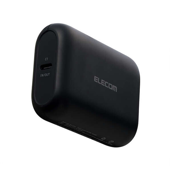 【新品】【新品(開封のみ)】 ELECOM　残量表示機能付きコンパクトモバイルバッテリー 10000mAh/22.5W　DE-C90L-10000BK　ブラック