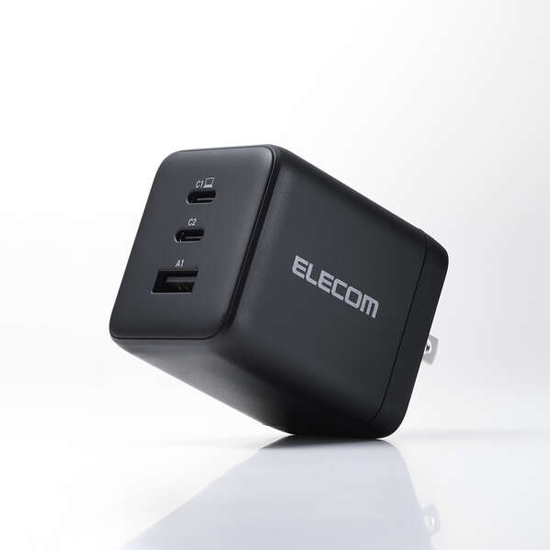 【新品】ELECOM　USB Power Delivery 100W AC充電器　ACDC-PD104100BK　ブラック