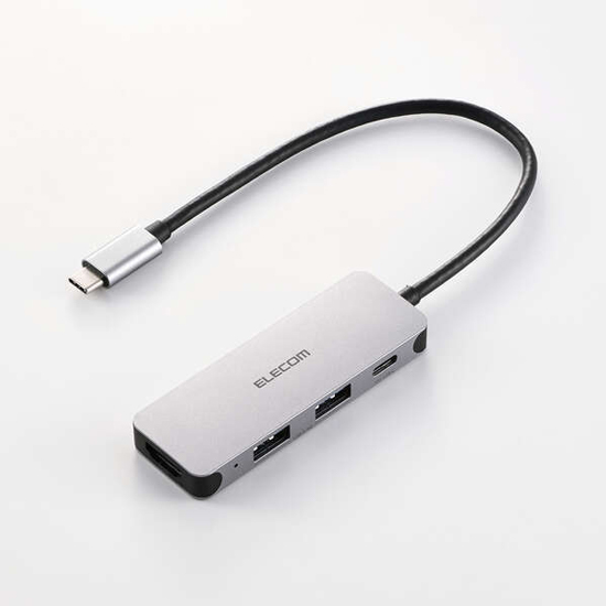 【新品】ELECOM　4in1ドッキングステーション　DST-040BPSV　シルバー