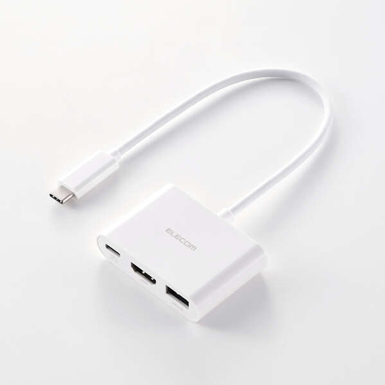 【新品】ELECOM　3in1ドッキングステーション　DST-030BPWH　ホワイト