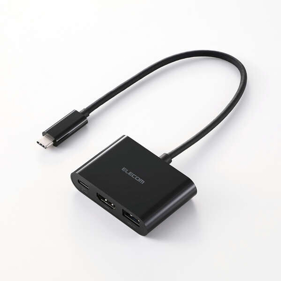 【新品】ELECOM　3in1ドッキングステーション　DST-030BPBK　ブラック