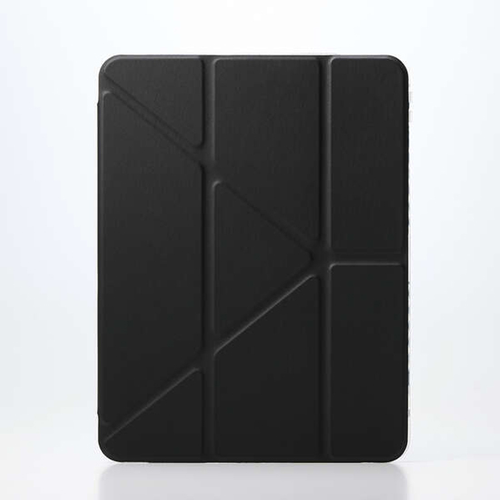 【新品】ELECOM　11インチiPad Air(M4/M3/M2) ORIGAMIXケース 背面クリア　TB-A26MWVORBK　ブラック