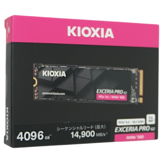 【新品】キオクシア　EXCERIA PRO G2　SSD-CK4.0N5PRG2N