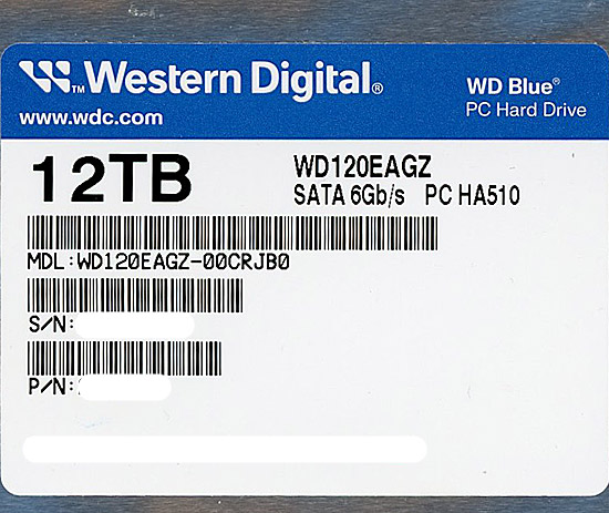 【新品】Western Digital HDD　WD120EAGZ　12TB SATA600 7200