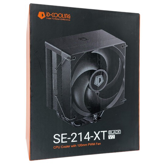 【新品】ID-COOLING　CPUクーラー　SE-214-XT V2 BLACK　ブラック