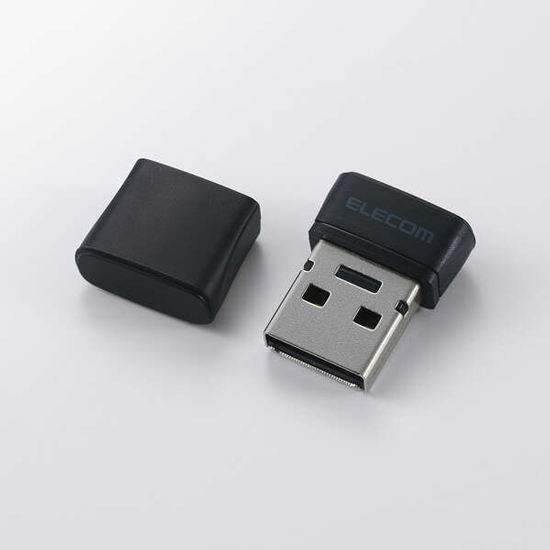 【新品】ELECOM　小型 USB2.0 USB-A メモリ　MF-SU2C16GBK　16GB ブラック