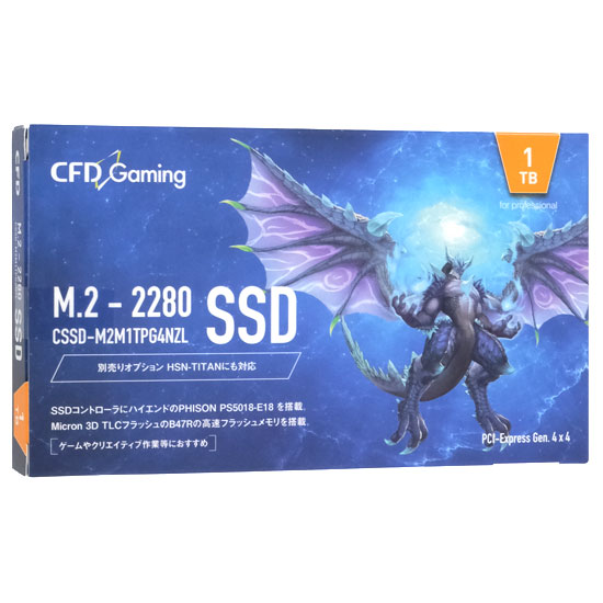【新品】【新品訳あり(箱きず・やぶれ)】 CFD SSD　PG4NZL CSSD-M2M1TPG4NZL　1TB