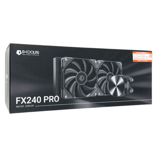 【新品】ID-COOLING　水冷CPUクーラー　FX240-PRO　ブラック