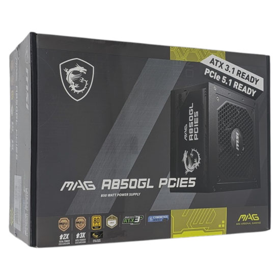 【新品】MSI　PC電源ユニット MAG A850GL PCIE5　850W