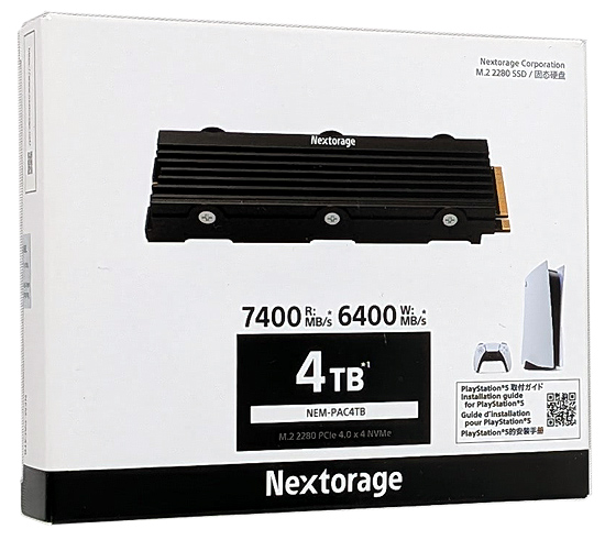 【新品】Nextorage　M.2 SSD　NEM-PAC4TB/N SYM　4TB