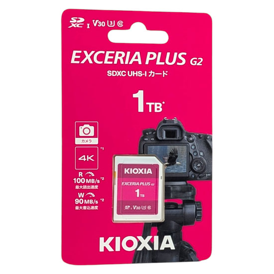 【新品】キオクシア　SDXCメモリーカード EXCERIA PLUS G2　KSDH-B001T　1TB