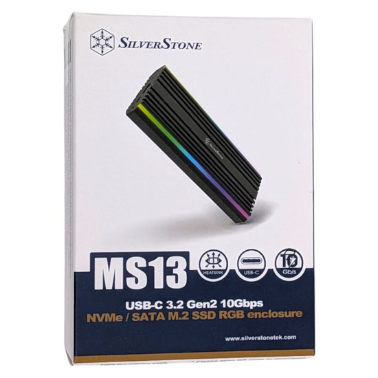 【新品】SILVERSTONE　SSDケース　SST-MS13　黒