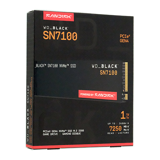 【新品】Sandisk　WD_Black SN7100 NVMe SSD WDS100T4X0E-EC　1TB