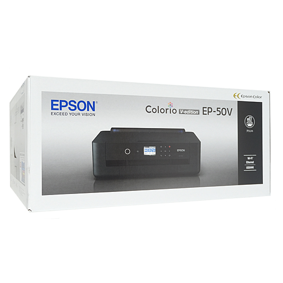 【新品】【新品訳あり(箱きず・やぶれ)】 EPSON　インクジェットプリンター　カラリオ EP-50V