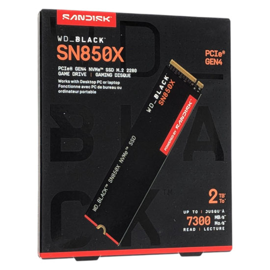 【新品】Sandisk　内蔵SSD 2TB WD_Black SN850X NVMe SSD WDS200T2X0E