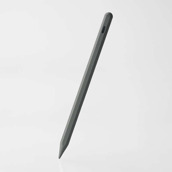 【新品】ELECOM　iPad用アクティブタッチペン　P-TPACSTAP13GY　グレー