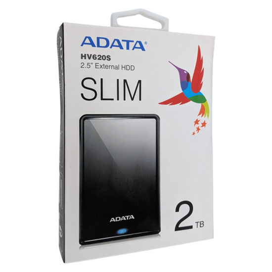 【新品】【新品訳あり(箱きず・やぶれ)】 ADATA　外付けハードドライブ　AHV620S-2TU31-CBK　2TB