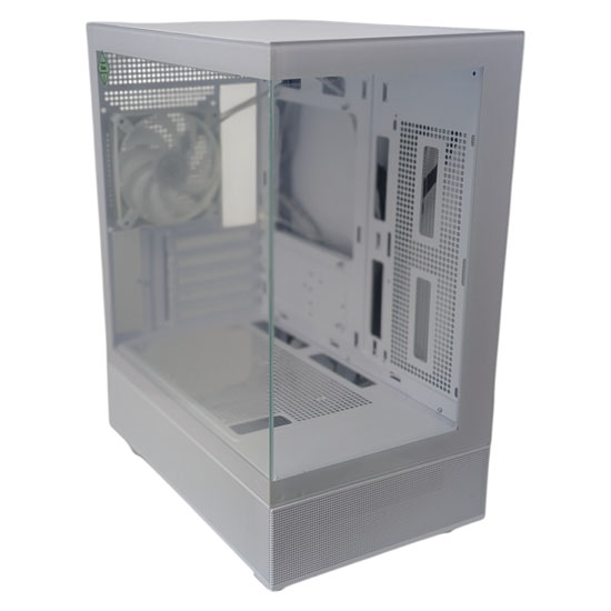 【新品】【新品(開封のみ)】 SILVERSTONE　ミニタワー PCケース Lucid 04　SST-LD04-W-ARGB　白