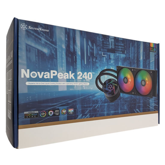 【新品】SILVERSTONE　水冷クーラー NovaPeak　SST-NP240-ARGB
