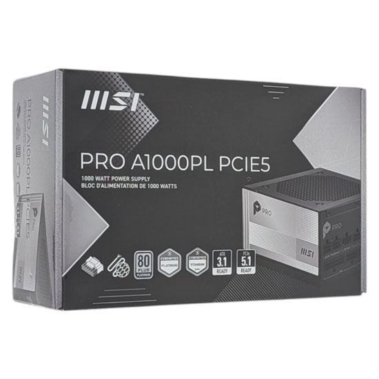 【新品】MSI　PC電源ユニット PRO A1000PL PCIE5　1000W