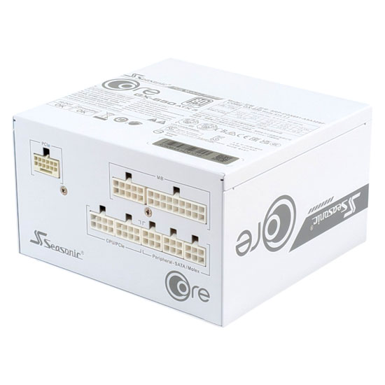 【新品】Seasonic　PC電源ユニット CORE GX-650 White ATX 3 (2024)　SRP-CGX651-A5A32SF-WH　ホワイト