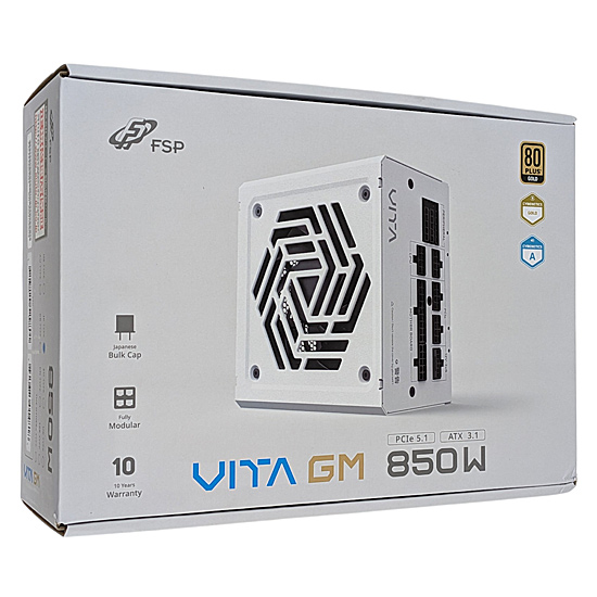 【新品】【新品訳あり(箱きず・やぶれ)】 FSP　PC電源ユニット VITA GM 850W White　VITA-850GM.W　ホワイト