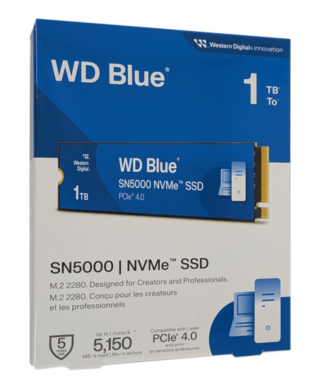 【新品】Western Digital　WD Blue SN5000 NVMe WDS100T4B0E-EC　1TB