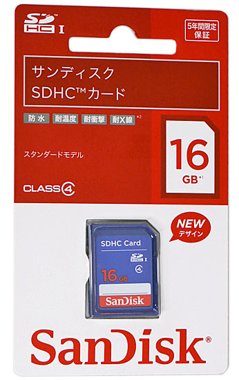 【新品】SanDisk　SDHCメモリカード SDSDB-016G-J35U　16GB