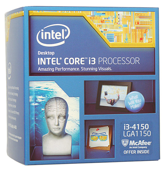 【新品】【新品(箱きず・やぶれ)】 Core i3 4150　3.5GHz　3M LGA1150 54W　SR1PJ