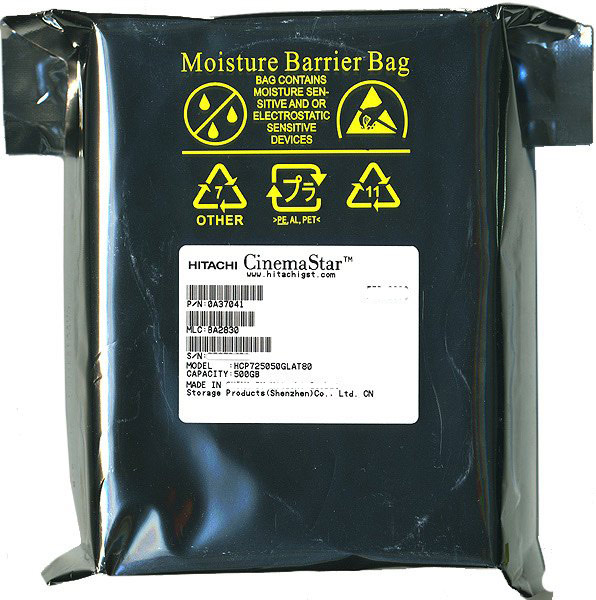 【新品】HITACHI製HDD　HCP725050GLAT80　500GB PATA133 7200