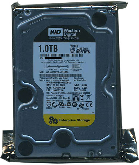 【新品】Western Digital製HDD　WD1002FBYS　1TB SATA300 7200