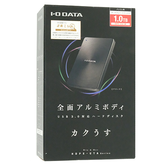 【新品】I-O DATA製 PortableHD　HDPX-UTA1.0K　1.0TB