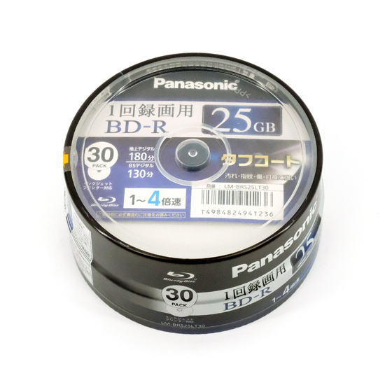 【新品】Panasonic　録画用4倍速BD-R 30枚パック　LM-BRS25LT30