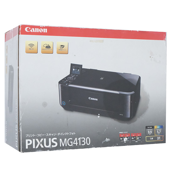 【新品】【新品(開封のみ・箱きず・やぶれ)】 Canon製　インクジェット複合機　PIXUS MG4130