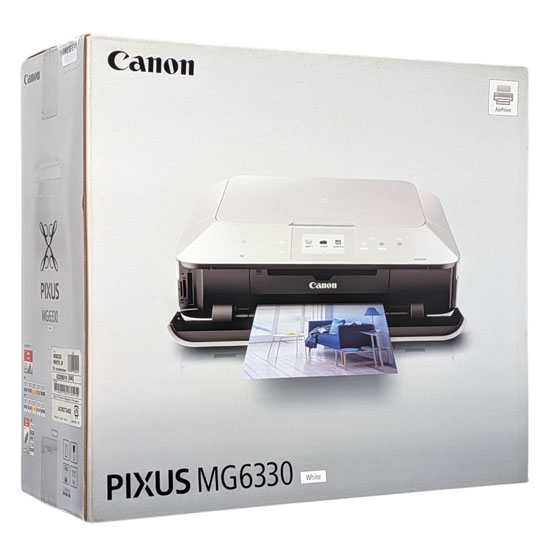 【新品】【新品(箱きず・やぶれ)】 Canon製 インクジェット複合機 PIXUS MG6330WH