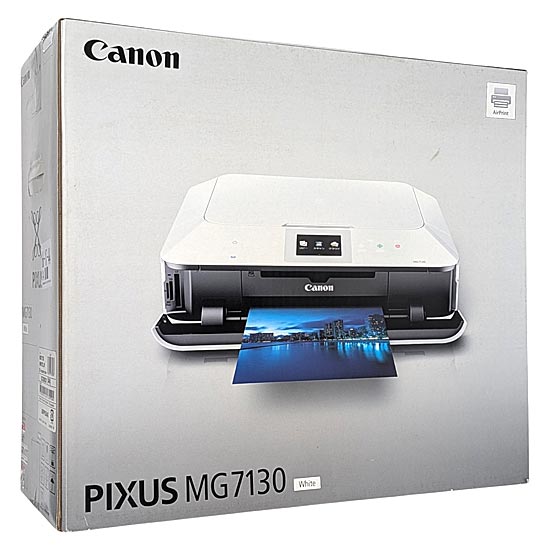 【新品】【新品(箱きず・やぶれ)】 Canon　インクジェット複合機　PIXUS MG7130WH