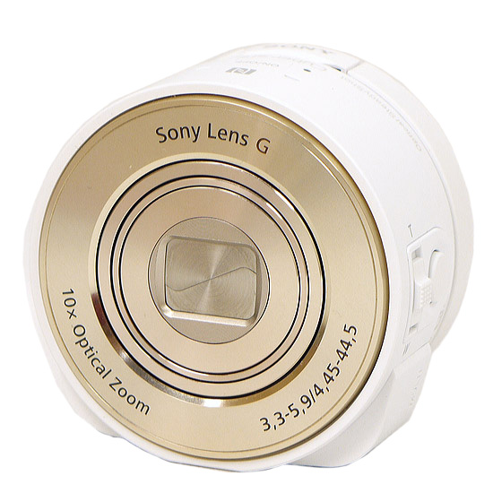 【新品】【新品(箱きず・やぶれ)】 SONY製　Cyber-shot DSC-QX10　ホワイト　1820万画素